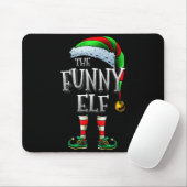 Tapis De Souris The Funny Elf Shirt Matching Family Funny Christma (Avec souris)