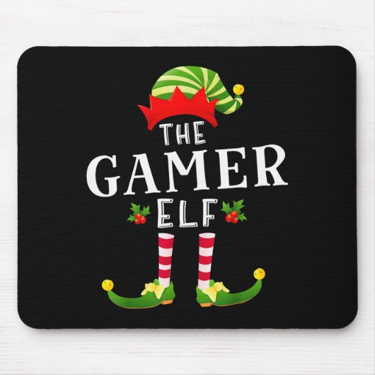 Tapis De Souris The Gamer Elf Christmas Matching Pajama (Devant)