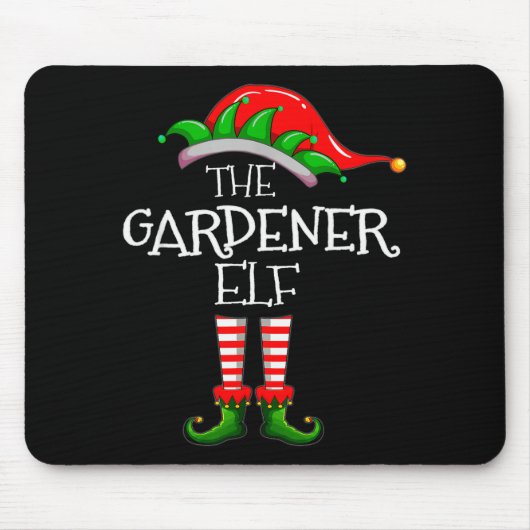 Tapis De Souris The Gardener Elf Matching Family Group Christmas P (Devant)