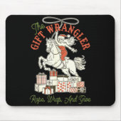 Tapis De Souris The Gift Wrangler Rope, Wrap, And Give Funny Chris (Devant)
