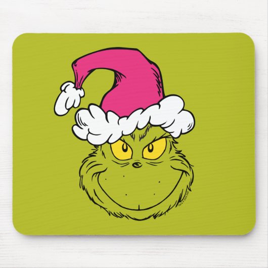 Tapis De Souris The Grinch in Pink Santa Hat (Devant)