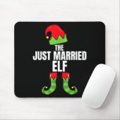 Tapis De Souris The Just Married Elf Matching Family Christmas Gro (Avec souris)