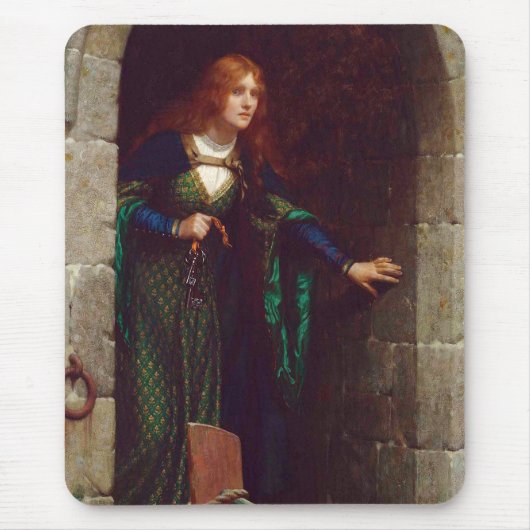 Tapis De Souris The Keys, vers 1909, par Edmund Blair Leighton (Devant)