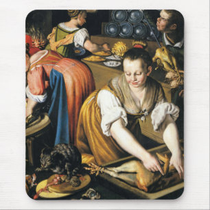 Tapis De Souris The Kitchen in detail by Vincenzo Campi