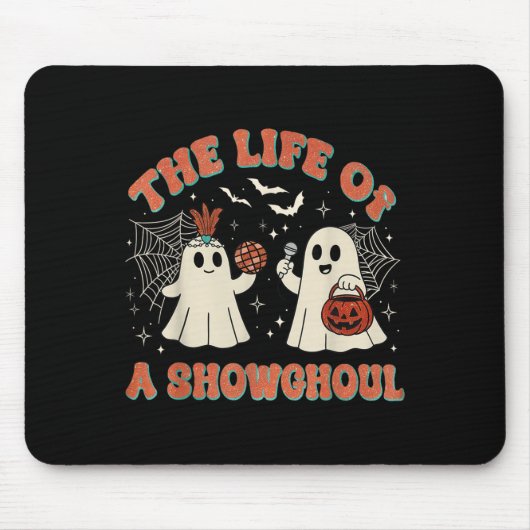 Tapis De Souris The Life Of A Showghoul Funny Halloween Ghost Girl (Devant)