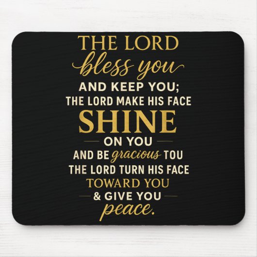 Tapis De Souris The Lord Bless You And Keep You  (Devant)