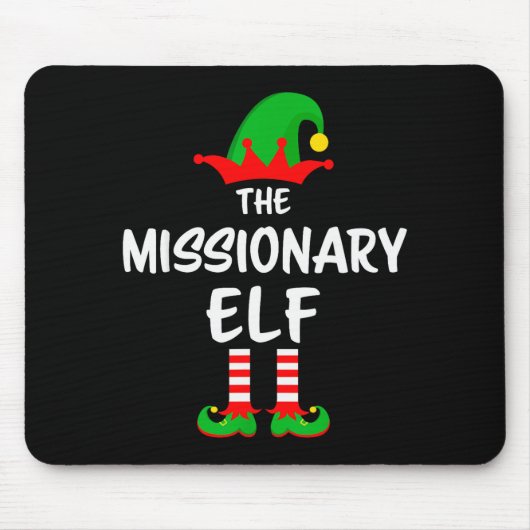 Tapis De Souris The Missionary Elf Matching Family Christmas (Devant)