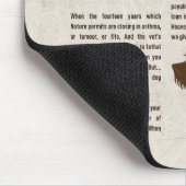 Tapis De Souris The Power of the Dog Poem - Rudyard Kipling (Coin)