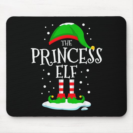 Tapis De Souris The Princess Elf Christmas Family Matching Xmas Wo (Devant)