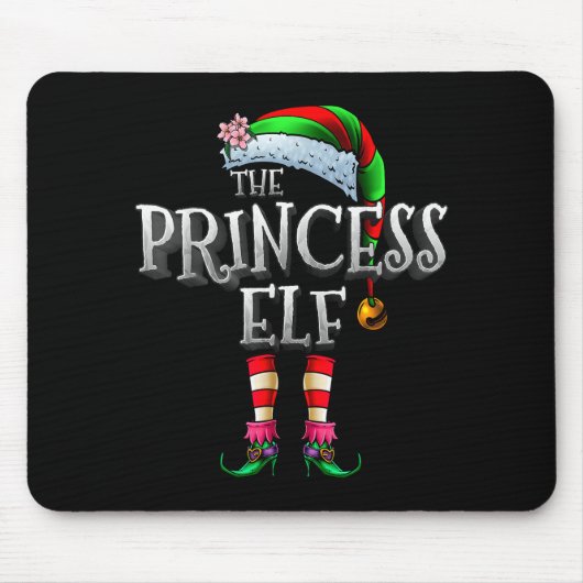 Tapis De Souris The Princess Elf Shirt Matching Family Funny Chris (Devant)