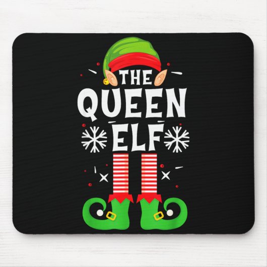 Tapis De Souris The Queen Elf Christmas Family Matching Pajamas Qu (Devant)