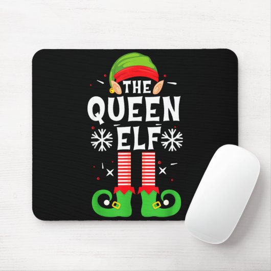 Tapis De Souris The Queen Elf Christmas Family Matching Pajamas Qu (Avec souris)