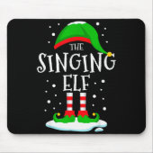 Tapis De Souris The Singing Elf Christmas Family Matching Xmas Sin (Devant)