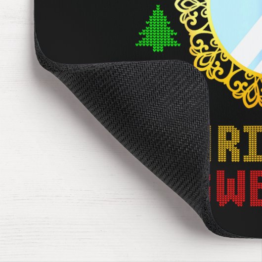 Tapis De Souris The Ugliest Ugly Christmas Sweater With Mirror Fun (Coin)