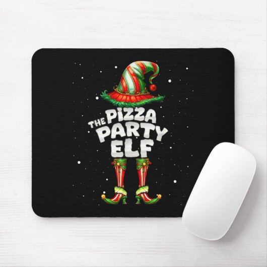 Tapis De Souris The Zza Party Elf Family Matching Group Christmas (Avec souris)