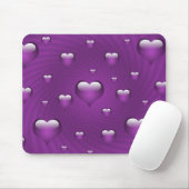 Tapis De Souris Thème d'amour des coeurs (Avec souris)