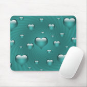 Tapis De Souris Thème d'amour des coeurs (Avec souris)