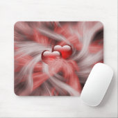 Tapis De Souris Thème d'amour des coeurs (Avec souris)