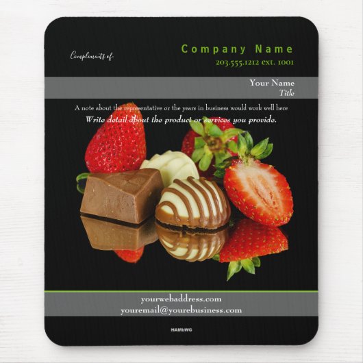 Tapis De Souris Thème de bonbon Mousepad promotionnel - HAMbyWG (Devant)