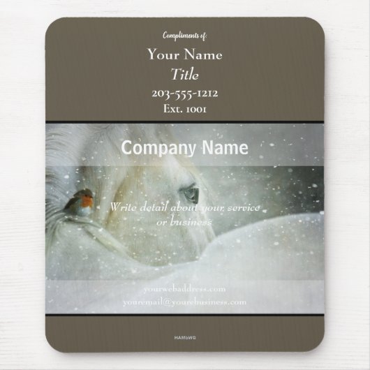 Tapis De Souris Thème de Cheval Mousepad - HAMbyWG (Devant)