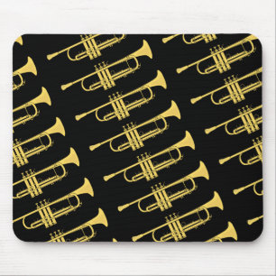 Tapis De Souris Thème de musique de trompette d'or