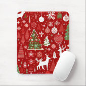 Tapis De Souris Thème de Noël Flambeaux de Noël (Avec souris)