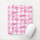 Tapis De Souris Thème esthétique Cherry rose (Avec souris)