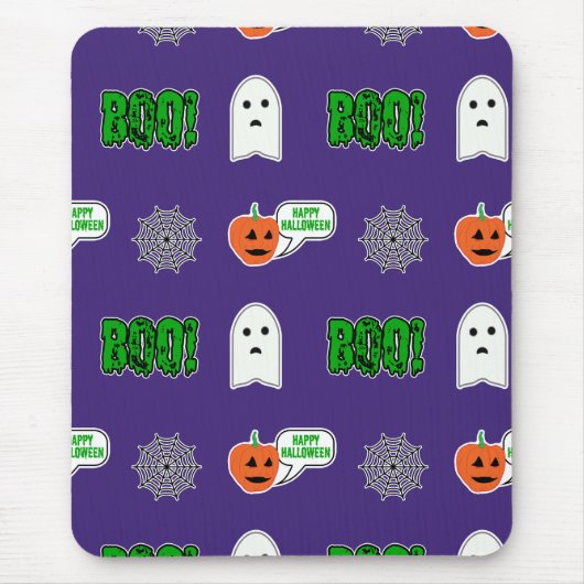 Tapis De Souris Thème Halloween éffrayant (Devant)