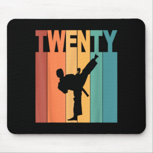 Tapis De Souris Thème Karaté Taekwondo 20 ans 20e anniversaire