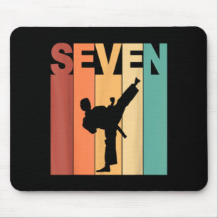 Tapis De Souris Thème Karaté Taekwondo 7e Anniversaire 7 Ans