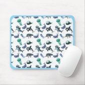 Tapis de souris Thème Océan Poisson & Requin Angry (Avec souris)