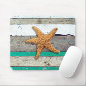Tapis De Souris Thème Plage Starfish Mariage Rustique (Avec souris)