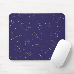 Tapis De Souris Thème Solareclipse étoile d'or céleste