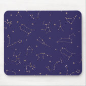 Tapis De Souris Thème Solareclipse étoile d'or céleste (Devant)