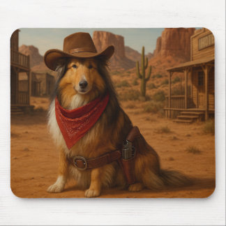 Tapis De Souris thème Western Sheltie