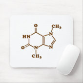 Tapis De Souris Théobromine au chocolat Formule chimique moléculai (Avec souris)