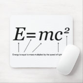 Tapis De Souris Théorie d'E=MC2 Einstein de relativité (Avec souris)
