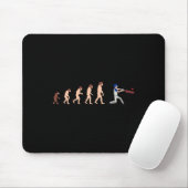 Tapis De Souris Theory Of Evolution Cricket Player Funny (Avec souris)