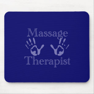Tapis De Souris Thérapeute de massage : Imprimantes à main bleue