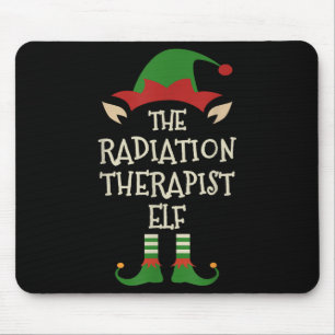Tapis De Souris Thérapeute en radiothérapie Elf Famille Noël tenue
