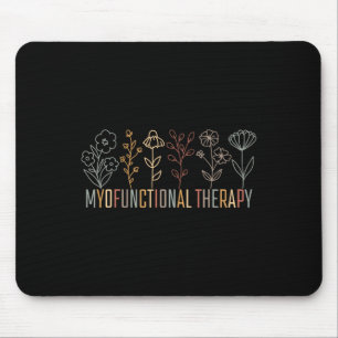 Tapis De Souris Thérapie myofonctionnelle florale Pt Psychologue M