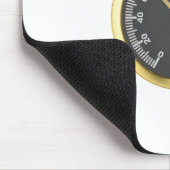Tapis De Souris Thermomètre rond doré (Coin)