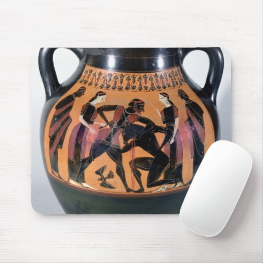 Tapis De Souris Theseus combattant le Minotaur (Avec souris)
