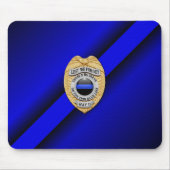 Tapis De Souris Thin Blue Line Badge (Devant)