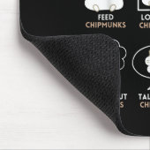 Tapis De Souris Things I Do In My Spare Time Chipmunk Lover Funny  (Coin)