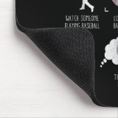 Tapis De Souris Things I Do In My Spare Time Shirt Funny Baseball  (Coin)