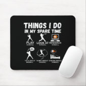 Tapis De Souris Things I Do Spare Time Baseball Funny Player Men W (Avec souris)