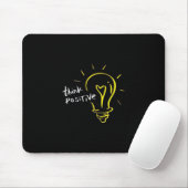 Tapis De Souris Think Positive – Light Bulb Motivation Mousepad (Avec souris)