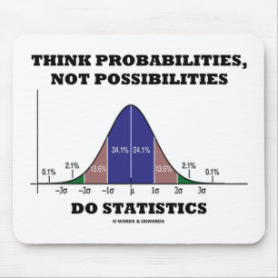 Tapis De Souris Think Probabilities Not Possibilities Statistics