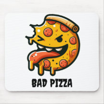 "This bad pizza logo mouse pad is just awesome!"